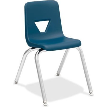 LORELL Lorell® 16" Stacking Student Chair - Navy - 4/Pack 99887